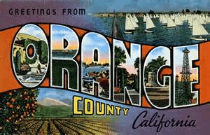 welcome to orange county CA sign