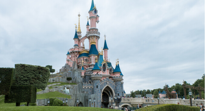 a castle at Disneyland Paris