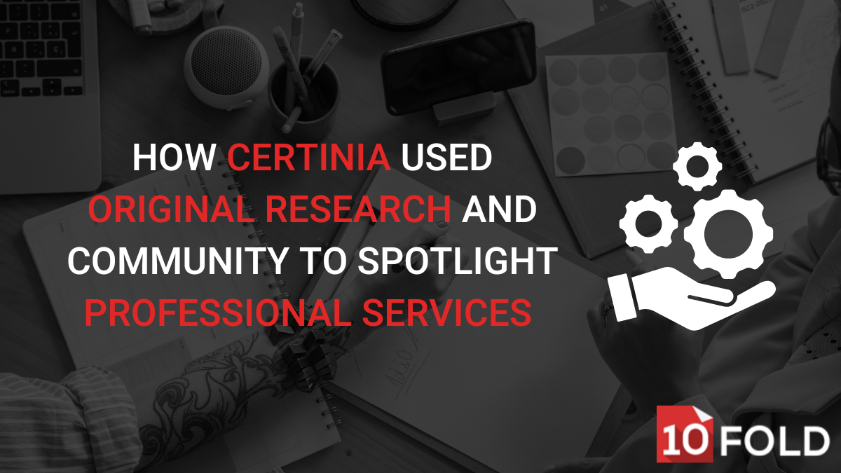 How Certinia Used Original Research and Community to Spotlight Professional Services