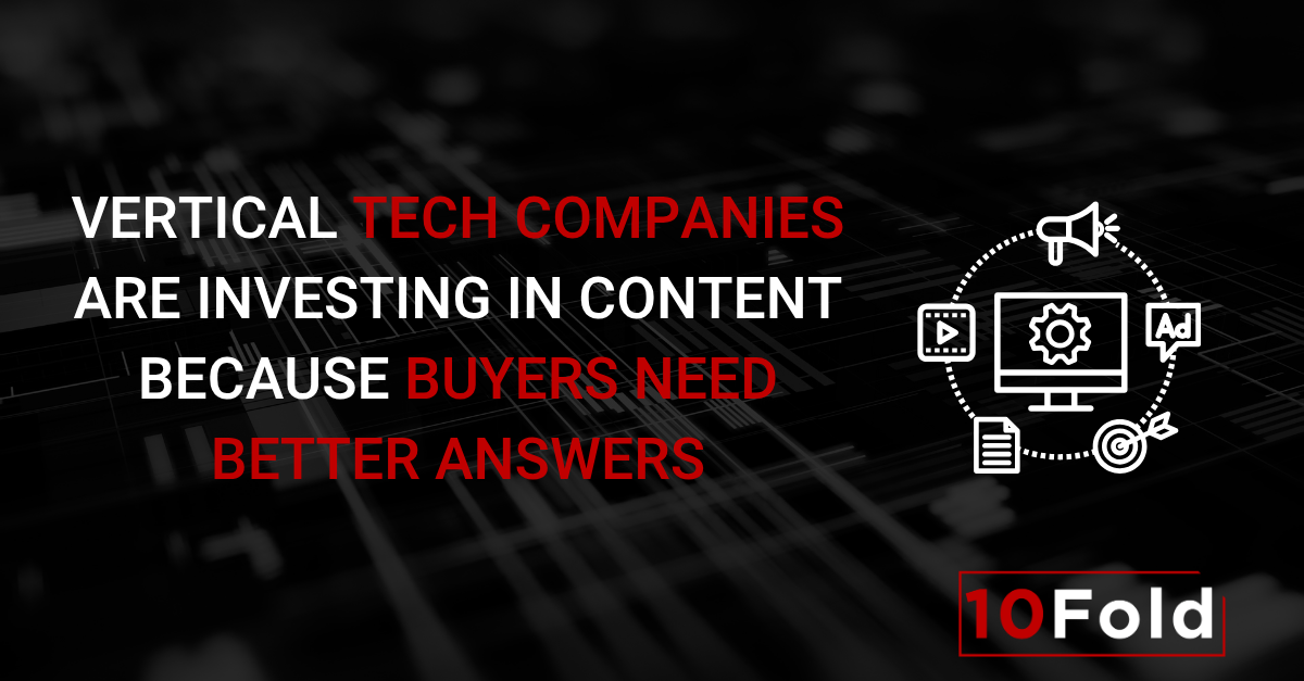 Vertical Tech Companies Are Investing in Content Because Buyers Need Better Answers